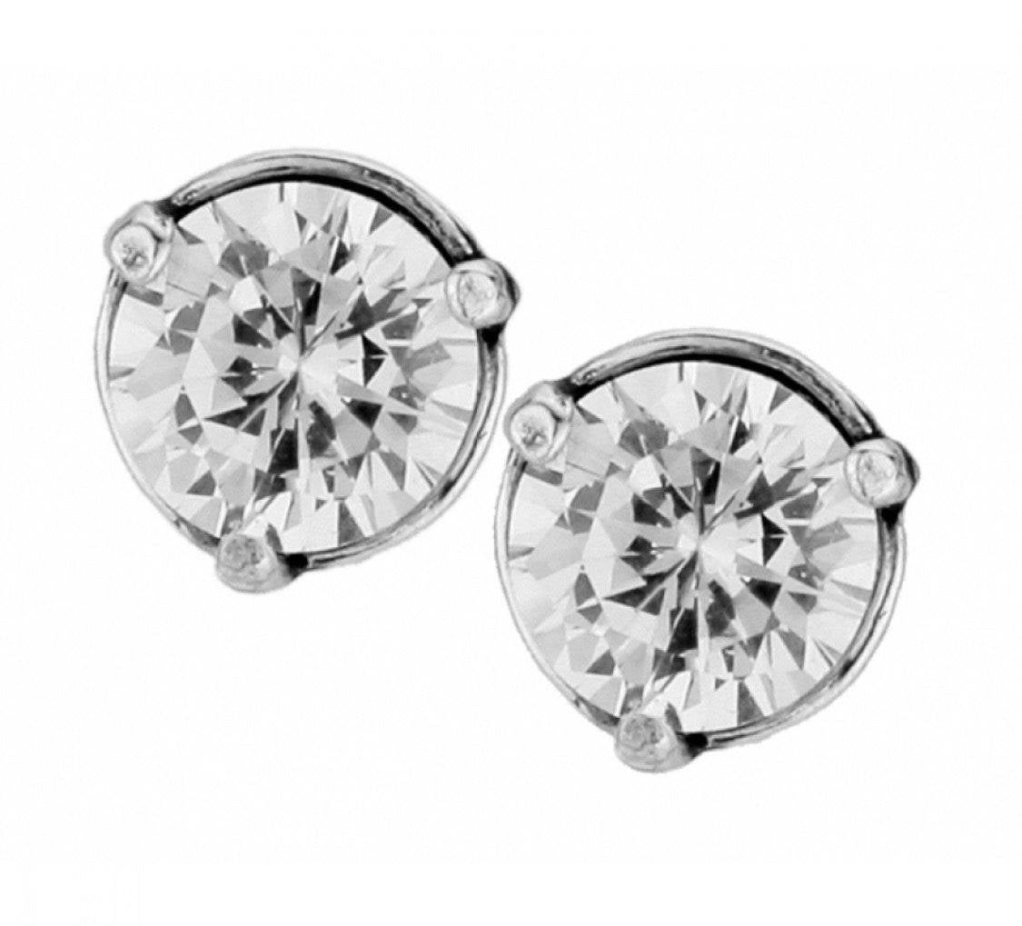 Brilliance 7MM Post Earrings JE154A Earrings Johnathan Michael's Boutique 