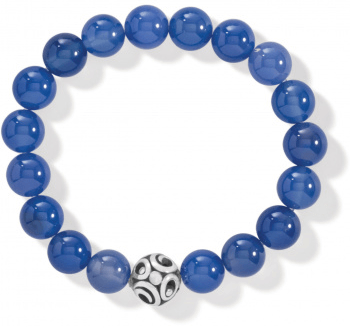 Contempto Chroma Blue Agate Stretch Bracelet JF834D Bracelets Brighton 