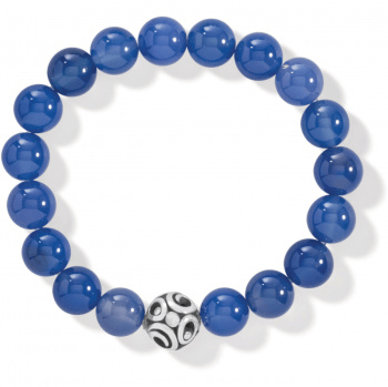 Contempto Chroma Blue Agate Stretch Bracelet JF834D Bracelets Brighton 