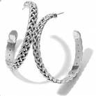 Interlock Braid Large Hoop Earrings JA7050 Earrings Brighton 