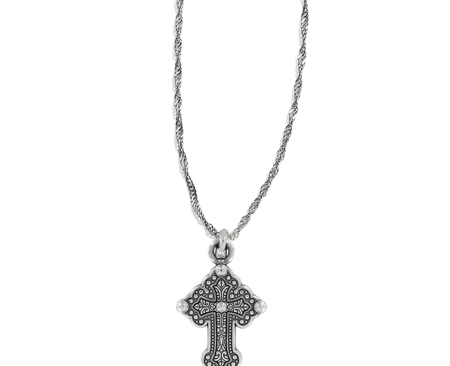 Greek Petite Cross Necklace JL9052 Necklaces Brighton 