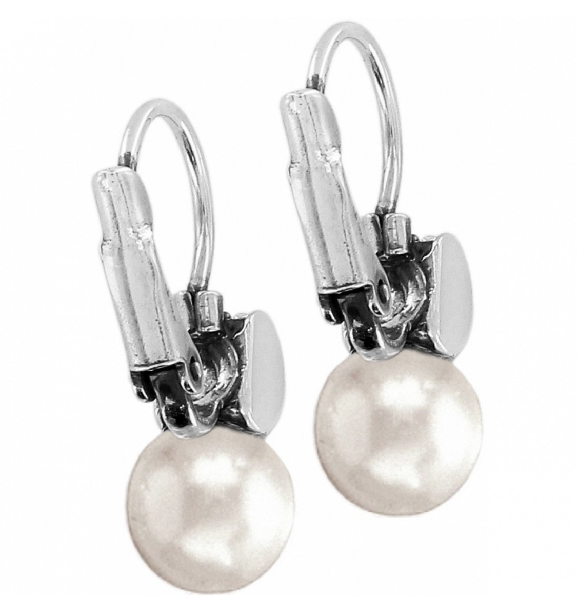 Meridian Pearl Leverback Earrings JA1302 Earrings Brighton 