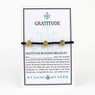 Gratitude Black/Gold Crystal Bracelet My Saint My Hero 