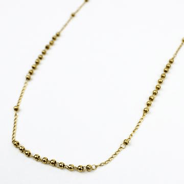 Rosary Gold Necklace Johnathan Michael's Boutique 