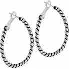 Twist Oval Hoop Charm Earrings JE3760 Earrings Brighton 