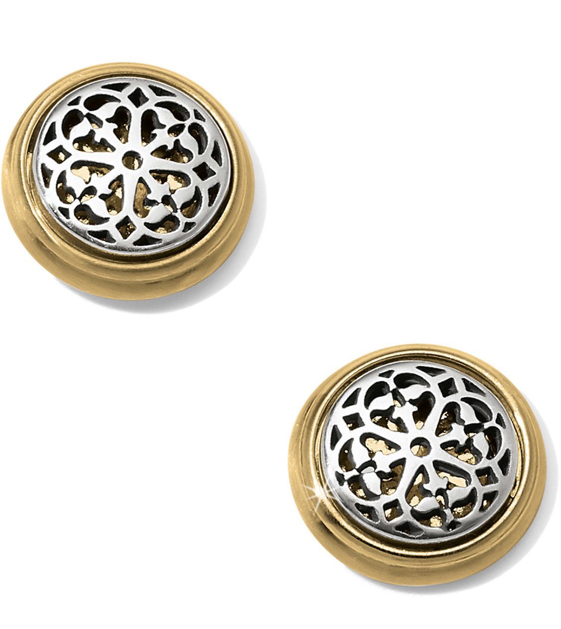 Ferrara Two Tone Post Earrings JA5802 Earrings Brighton 