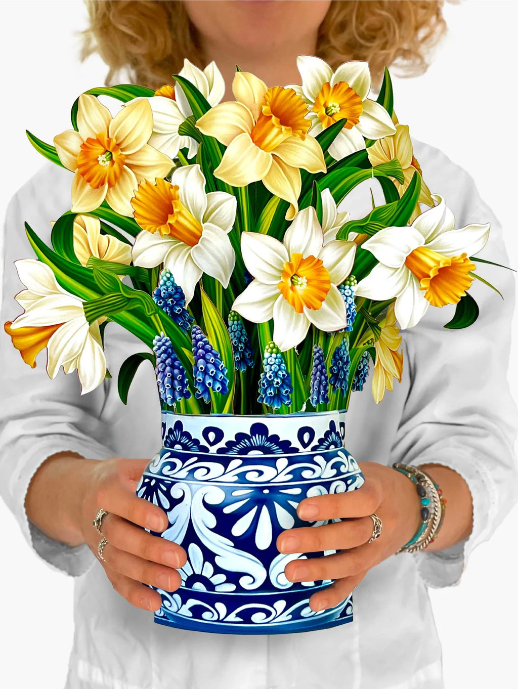 English Daffodils Pop-Up Flower Bouquet