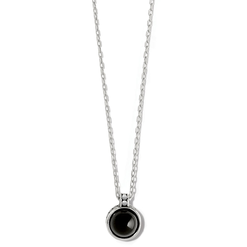 Pebble Dot Onyx Short Necklace - JM7299