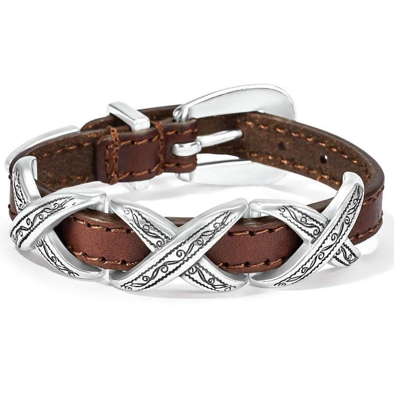 Kriss Kross Etched Bandit Bracelet - 07903B