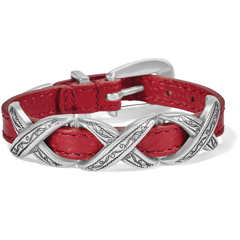 Kriss Kross Etched Bandit Bracelet - 07903A