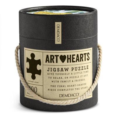 With All Your Heart Art Heart Puzzle