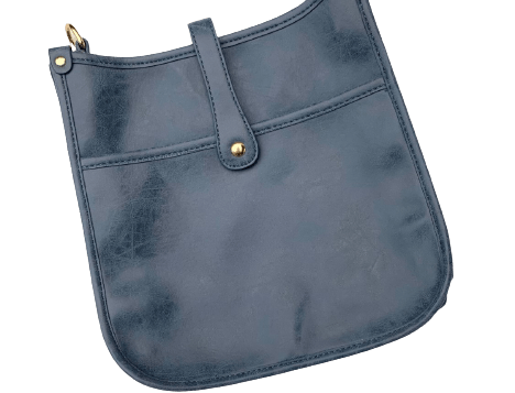 Vegan Vintage Bucket Handbag Backpack Johnathan Michael's Boutique Vintage Blue 