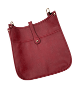 Vegan Vintage Bucket Handbag Backpack Johnathan Michael's Boutique Vintage Red 