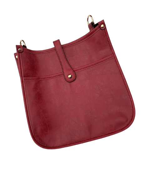 Vegan Vintage Bucket Handbag Backpack Johnathan Michael's Boutique Vintage Red 