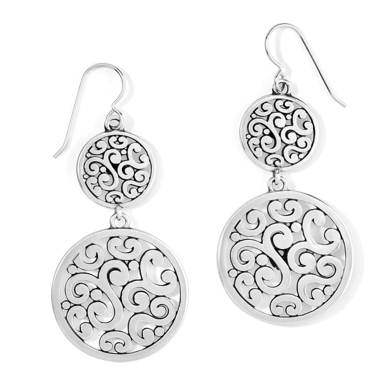 Contempo Medallion Duo French Wire Earrings JA9030